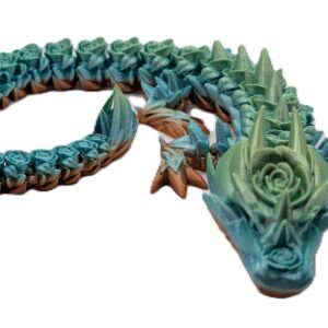3D Printed Rose Fidget Dragon - Multiple Colors, Highly Detailed and Fidget-Friendly - Image 2