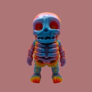 3D Printed Articulating Skeleton Figurine Multiple Color Options - Image 2
