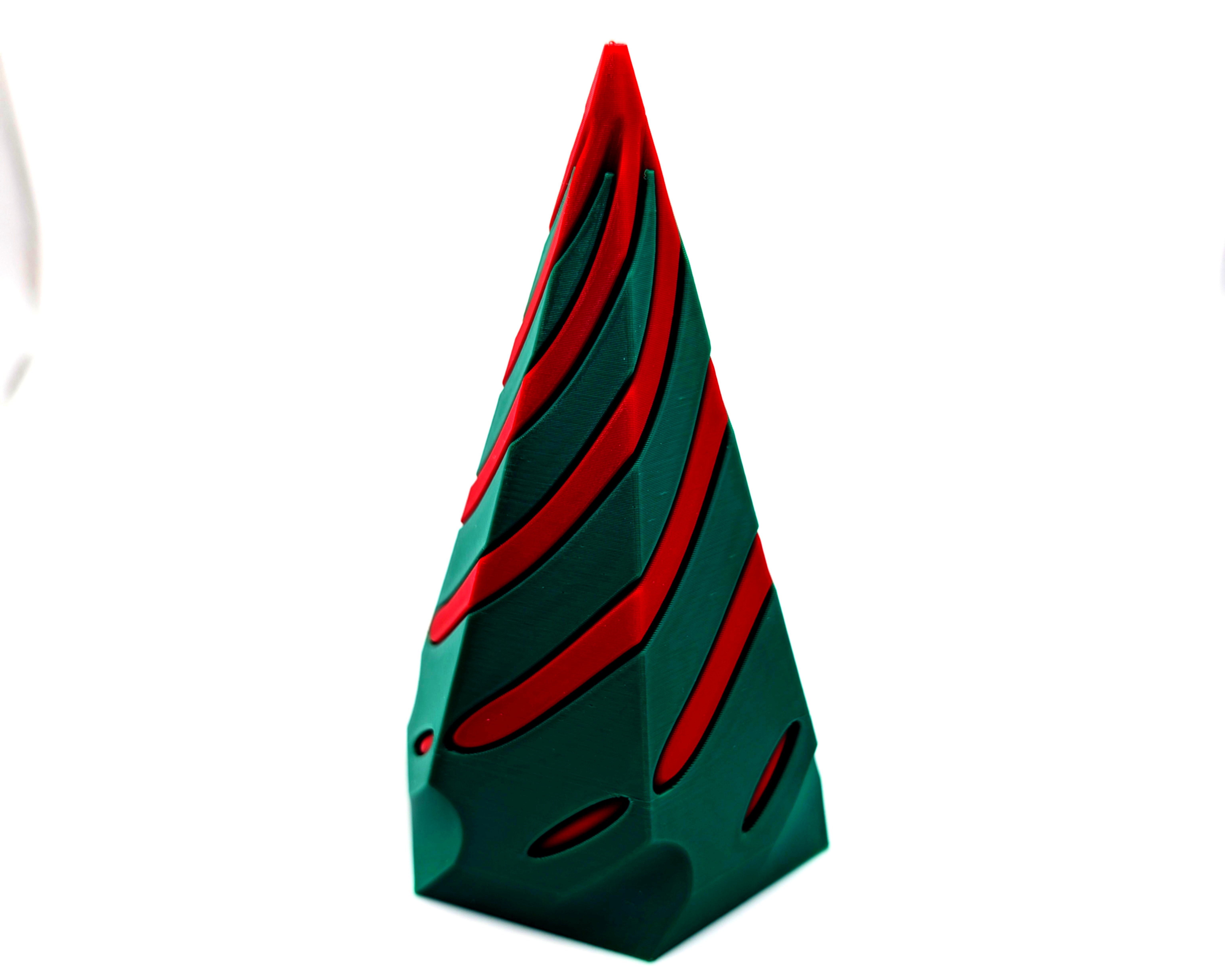 3D Printed Fidget - HelixTwist Holiday Cone