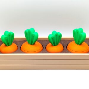 Interactive Carrot Garden – Pull-to-Grow Magic Carrots in a Removable Dirt Planter Box - Image 2