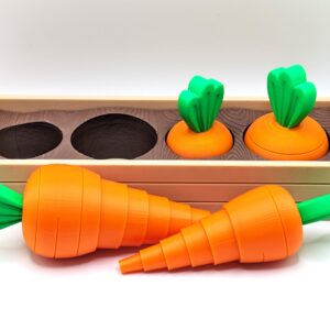 Interactive Carrot Garden – Pull-to-Grow Magic Carrots in a Removable Dirt Planter Box