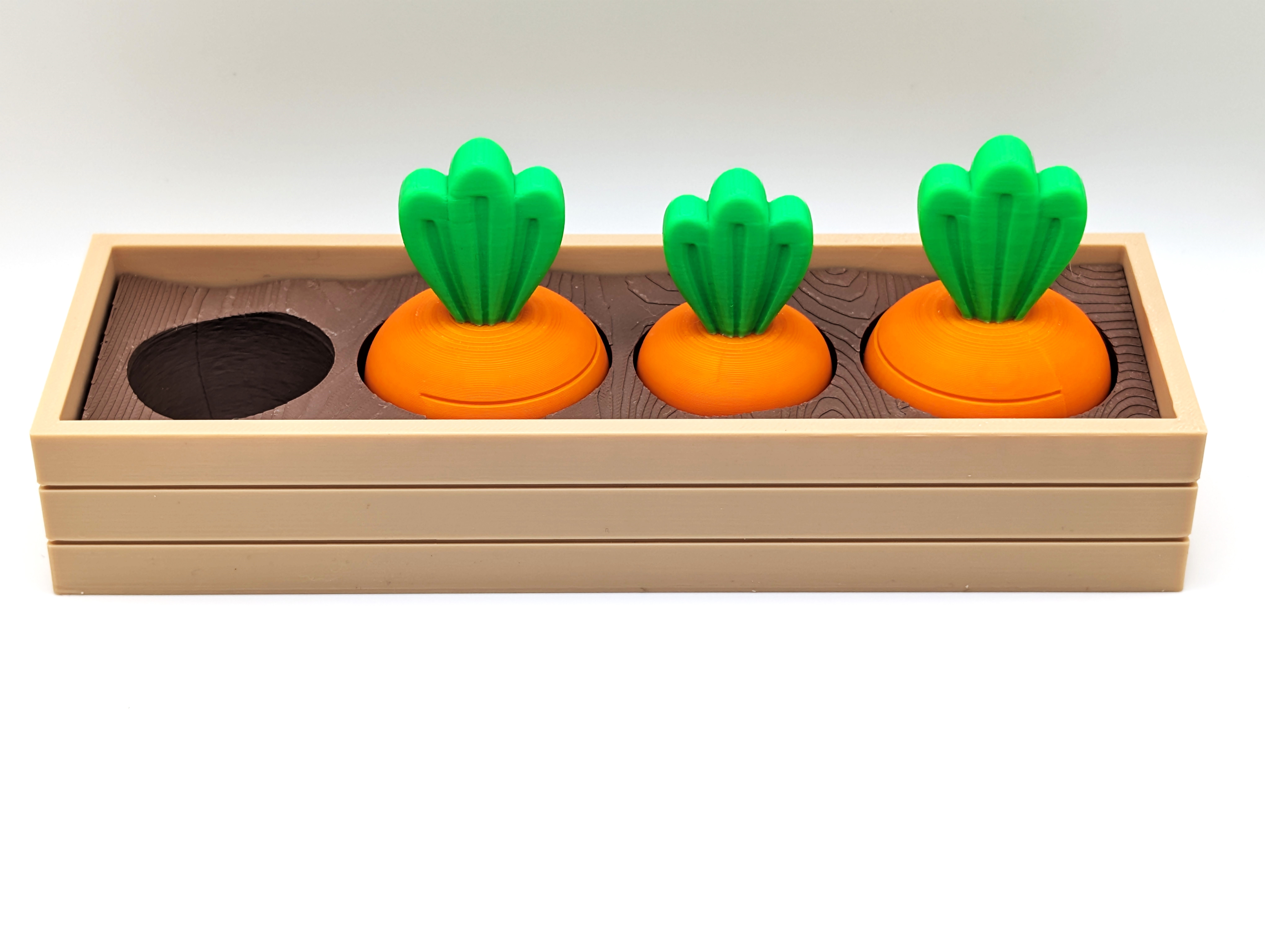 Interactive Carrot Garden – Pull-to-Grow Magic Carrots in a Removable Dirt Planter Box - Image 4