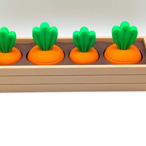Interactive Carrot Garden – Pull-to-Grow Magic Carrots in a Removable Dirt Planter Box - Image 3