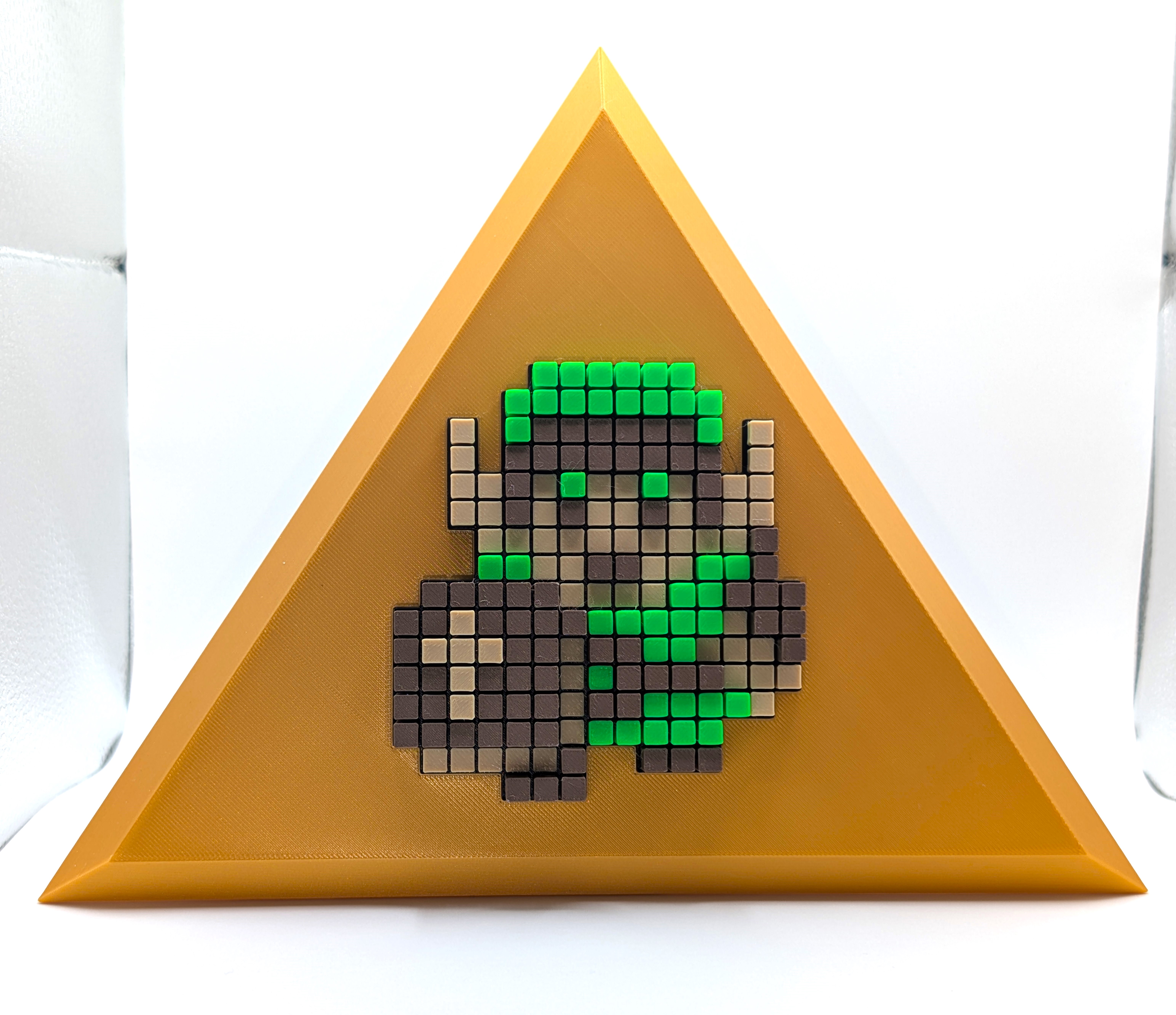 3D Printed 8-Bit Nintendo Characters – Wall Art, Desk Display, Optional Stand & Background