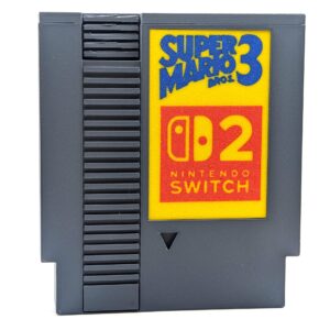 Switch 2 Game Case NES Cartridge – Holds 8 Games – Custom Label Art – Works with Switch & Switch 2